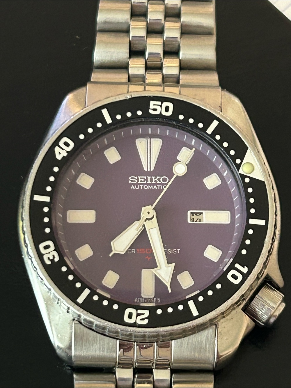 Seiko purple dial 38mm